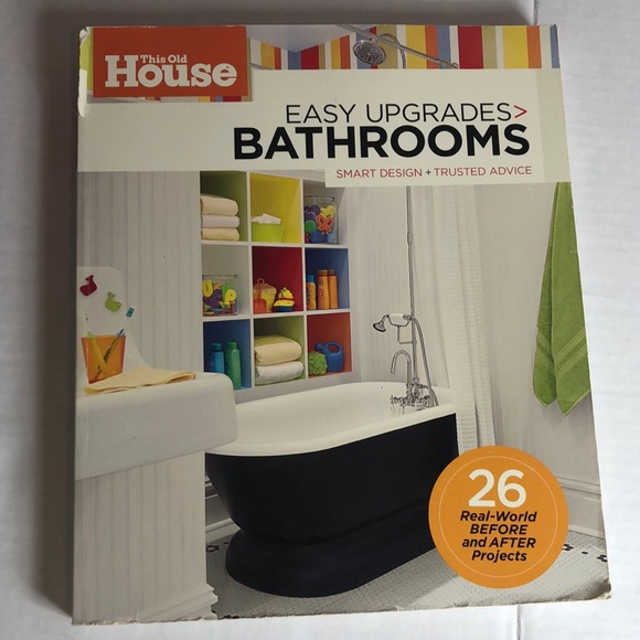 BOOK This old house easy upgrade bathrooms remodel oops cover edge wear*damage! - Picture 1 of 8